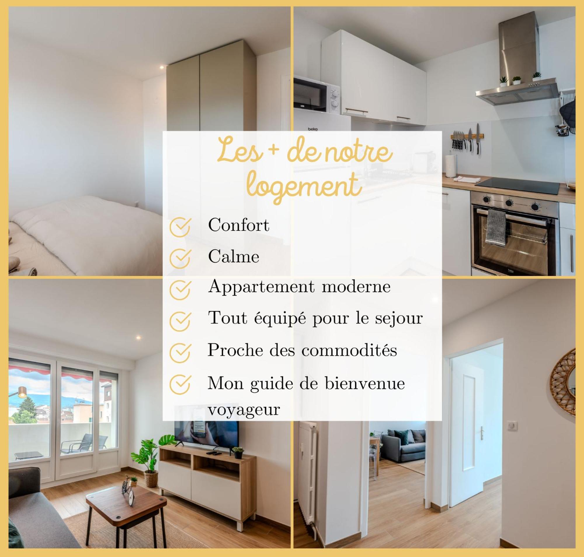 Appartamento Chez Gwen I T3 I Gaillard Esterno foto